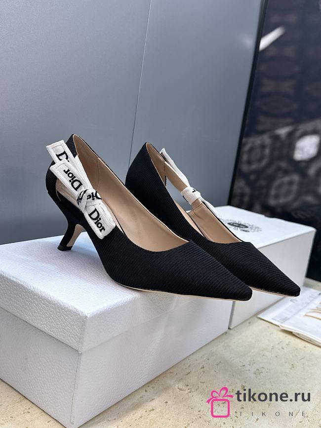 Dior J'Adior Pump Black Technical Fabric 6.5cm - 1