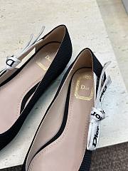 Dior J'Adior Ballet Flat Black Technical Fabric - 6