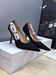 Dior J'Adior Slingback Pump Black Technical Fabric 10cm - 1