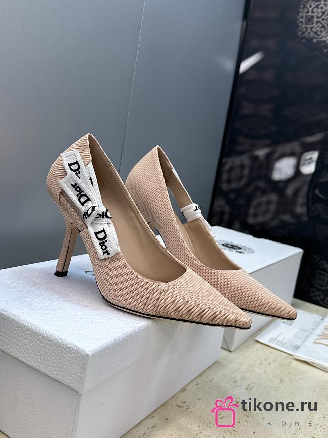 Dior J'Adior Slingback Pump Nude Technical Fabric 10cm - 1