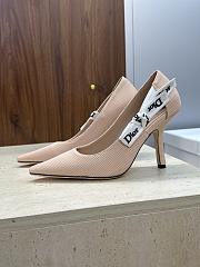 Dior J'Adior Slingback Pump Nude Technical Fabric 10cm - 6