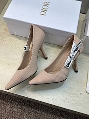 Dior J'Adior Slingback Pump Nude Technical Fabric 10cm - 5