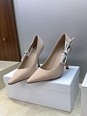 Dior J'Adior Slingback Pump Nude Technical Fabric 10cm - 3