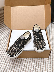 Dior Saltwind Sneaker Beige and Blue Dior Oblique Embroidered Cotton - 5