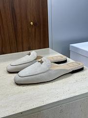 Dior Or Baby Bow Mule Rope Beige Suede Goatskin - 3