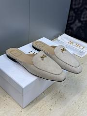 Dior Or Baby Bow Mule Rope Beige Suede Goatskin - 5