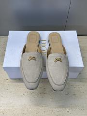 Dior Or Baby Bow Mule Rope Beige Suede Goatskin - 2
