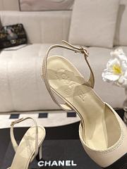 Chanel Slingbacks Iridescent Lambskin & Lambskin Beige & Black 90mm G47082 - 5