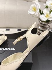Chanel Slingbacks Iridescent Lambskin & Lambskin Light Khaki & Yellow G47085 - 6