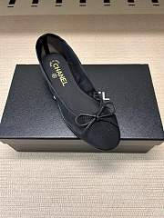 Chanel Ballet Flats Mesh & Grosgrain Black G02819 - 5