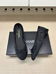 Chanel Ballet Flats Mesh & Grosgrain Black G02819 - 4