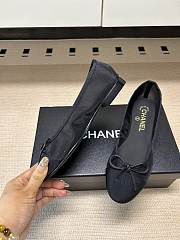 Chanel Ballet Flats Mesh & Grosgrain Black G02819 - 2