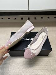 Chanel Ballet Flats Mesh & Grosgrain Pink G02819 - 2