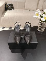 Chanel Slingbacks Iridescent Lambskin & Lambskin Black 90mm G47082 - 1