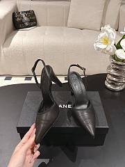 Chanel Slingbacks Iridescent Lambskin & Lambskin Black 90mm G47082 - 3