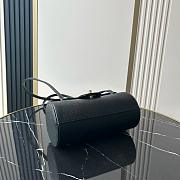 Chanel Small Bowling Bag Grained Shiny Calfskin & Gold-Tone Metal Black - 20.5x10x10cm - 5