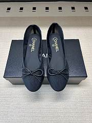 Chanel Ballet Flats Mesh & Grosgrain Black G02819 - 1