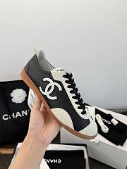 Chanel Sneakers Calfskin & Embossed Suede Calfskin Black & White G47125 - 1