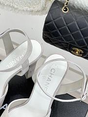 Chanel Sandals Suede Gray 115mm G47029 - 3