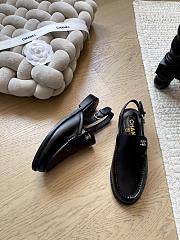 Chanel Slingbacks Shiny Calfskin Black G47033 - 6