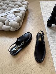 Chanel Slingbacks Shiny Calfskin Black G47033 - 2
