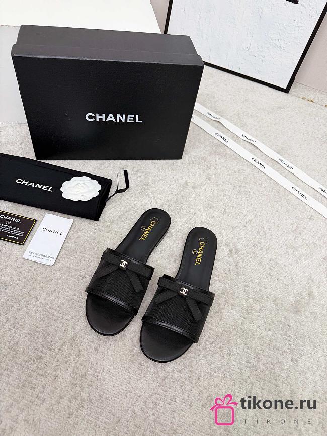 Chanel Mules Mesh Black G47023 - 1
