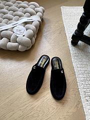 Chanel Mules Suede Calfskin Black G46915 - 1