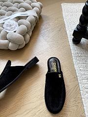 Chanel Mules Suede Calfskin Black G46915 - 3