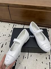Chanel Mary Janes Lambskin  White G46467 - 3
