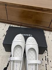 Chanel Mary Janes Lambskin  White G46467 - 2