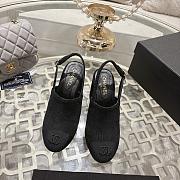 Chanel Slingbacks Corduroy & Grosgrain Black G46865 - 4