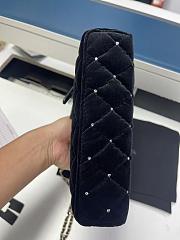 Chanel Vanity With Chain Velvet, Strass & Gold-Tone Metal Black - 17x19.5x5cm - 2