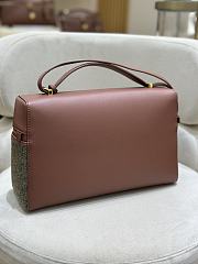 Loro Piana Extra Clutch L27 Cashmere Virgin Wool Silk Countryside Sage B5NA - 27x15.5x9.5cm - 2