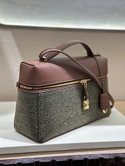 Loro Piana Extra Clutch L27 Cashmere Virgin Wool Silk Countryside Sage B5NA - 27x15.5x9.5cm - 3