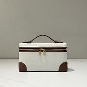 Loro Piana Extra Pocket L19 Cotton Linen Natural/Caramel Sugar B4NE - 19x7x12cm - 3