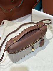 Loro Piana Extra Bag L27 Cotton Linen Natural/Caramel Sugar B4AU - 27x16x10cm - 4