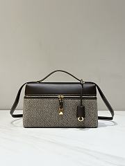 Loro Piana Extra Bag L27 Pecora Nera Natural Brown/Dark Chocolate F6IH - 27x16x10cm - 1