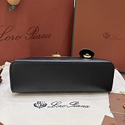 Loro Piana Extra Bag L23 Calfskin Black - 23x12x7cm - 6