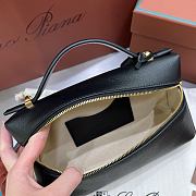 Loro Piana Extra Bag L23 Calfskin Black - 23x12x7cm - 4