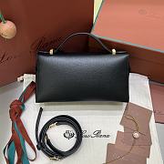 Loro Piana Extra Bag L23 Calfskin Black - 23x12x7cm - 2