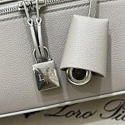 Loro Piana Extra Bag L23 Calfskin Greige - 23x12x7cm - 4