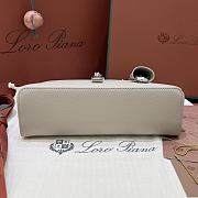 Loro Piana Extra Bag L23 Calfskin Greige - 23x12x7cm - 2