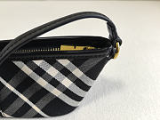 Burberry Check Mini Bag Black/Calico - 20x9x10cm - 4