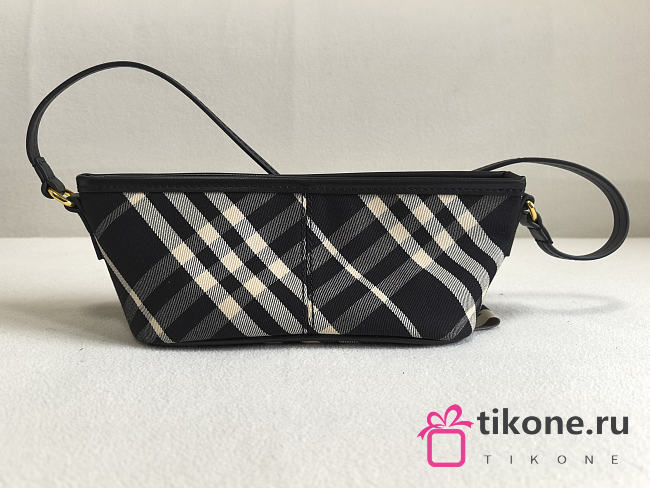 Burberry Check Mini Bag Black/Calico - 20x9x10cm - 1