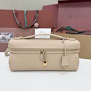 Loro Piana Extra Softy Bag L33 Calfskin Beige D16Q - 33x14x9cm - 5