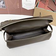 Loro Piana Extra Softy Bag L33 Calfskin Dark Chocolate H11B - 33x14x9cm - 6
