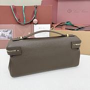 Loro Piana Extra Softy Bag L33 Calfskin Dark Chocolate H11B - 33x14x9cm - 5