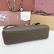 Loro Piana Extra Softy Bag L33 Calfskin Dark Chocolate H11B - 33x14x9cm - 4