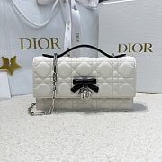 My Dior Mini Bag Two-Tone Latte and Black Cannage Lambskin Bow - 21x11.5x4.5cm - 6