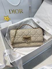 My Dior Mini Bag Two-Tone Trench and Biscuit Cannage Lambskin Bow - 21x11.5x4.5cm - 1